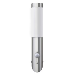 Aplique de exterior con sensor, resistente al agua, RVS