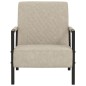 vidaXL Sillón de cuero sintético gris claro vidaXL Sillón de cuero sintético gris claro