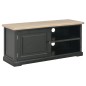 vidaXL Mueble para el televisor de madera negro 90x30x40 cm vidaXL Mueble para el televisor de madera negro 90x30x40 cm