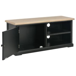 vidaXL Mueble para el televisor de madera negro 90x30x40 cm 