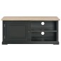 vidaXL Mueble para el televisor de madera negro 90x30x40 cm vidaXL Mueble para el televisor de madera negro 90x30x40 cm