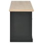 vidaXL Mueble para el televisor de madera negro 90x30x40 cm vidaXL Mueble para el televisor de madera negro 90x30x40 cm