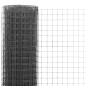vidaXL Alambrada de gallinero acero revestimiento PVC gris 10x0,5 m vidaXL Alambrada de gallinero acero revestimiento PVC gris 10x0,5 m