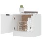vidaXL Mesita de noche color blanco 40x39x40 cm vidaXL Mesita de noche color blanco 40x39x40 cm