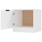 vidaXL Mesita de noche color blanco 40x39x40 cm vidaXL Mesita de noche color blanco 40x39x40 cm