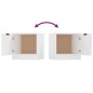 vidaXL Mesita de noche color blanco 40x39x40 cm vidaXL Mesita de noche color blanco 40x39x40 cm