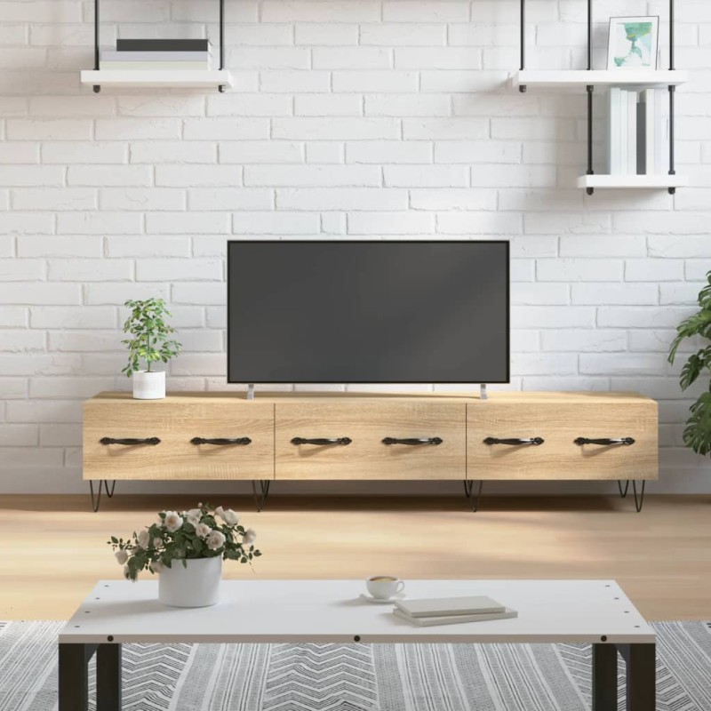 vidaXL Mueble de TV madera de ingeniería roble Sonoma 150x36x30 cm vidaXL Mueble de TV madera de ingeniería roble Sonoma 150x36x30 cm