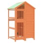 vidaXL Casita para pájaros madera maciza pino marrón 97x81x152 cm vidaXL Casita para pájaros madera maciza pino marrón 97x81x152 cm