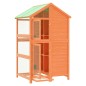 vidaXL Casita para pájaros madera maciza pino marrón 97x81x152 cm vidaXL Casita para pájaros madera maciza pino marrón 97x81x152 cm