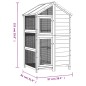 vidaXL Casita para pájaros madera maciza pino marrón 97x81x152 cm vidaXL Casita para pájaros madera maciza pino marrón 97x81x152 cm