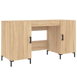 vidaXL Escritorio madera de ingeniería roble Sonoma 140x50x75 cm