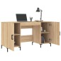 vidaXL Escritorio madera de ingeniería roble Sonoma 140x50x75 cm