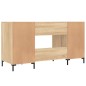 vidaXL Escritorio madera de ingeniería roble Sonoma 140x50x75 cm