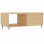 vidaXL Mesa de centro madera contrachapada roble Sonoma 90x50x40 cm