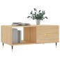vidaXL Mesa de centro madera contrachapada roble Sonoma 90x50x40 cm