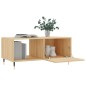 vidaXL Mesa de centro madera contrachapada roble Sonoma 90x50x40 cm