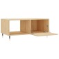 vidaXL Mesa de centro madera contrachapada roble Sonoma 90x50x40 cm