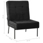 vidaXL Silla de relajación de terciopelo negro 65x79x87 cm vidaXL Silla de relajación de terciopelo negro 65x79x87 cm
