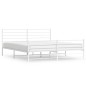 vidaXL Estructura cama metal con cabecero y pie cama blanco 183x213 cm vidaXL Estructura cama metal con cabecero y pie cama blanco 183x213 cm