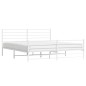 vidaXL Estructura cama metal con cabecero y pie cama blanco 183x213 cm vidaXL Estructura cama metal con cabecero y pie cama blanco 183x213 cm