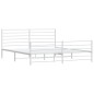 vidaXL Estructura cama metal con cabecero y pie cama blanco 183x213 cm vidaXL Estructura cama metal con cabecero y pie cama blanco 183x213 cm
