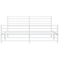 vidaXL Estructura cama metal con cabecero y pie cama blanco 183x213 cm vidaXL Estructura cama metal con cabecero y pie cama blanco 183x213 cm
