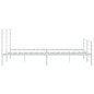 vidaXL Estructura cama metal con cabecero y pie cama blanco 183x213 cm vidaXL Estructura cama metal con cabecero y pie cama blanco 183x213 cm