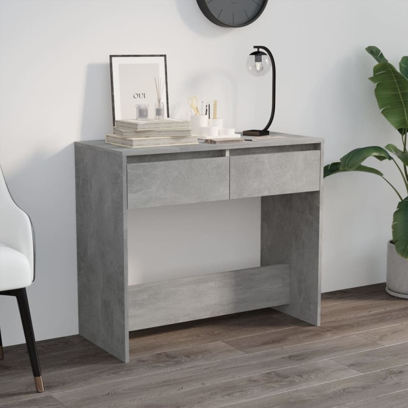 vidaXL Mesa consola madera contrachapada gris hormigón 89x41x76,5 cm vidaXL Mesa consola madera contrachapada gris hormigón 89x41x76,5 cm