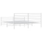 vidaXL Estructura cama metal con cabecero y pie cama blanco 183x213 cm vidaXL Estructura cama metal con cabecero y pie cama blanco 183x213 cm
