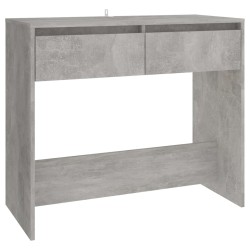 vidaXL Mesa consola madera contrachapada gris hormigón 89x41x76,5 cm