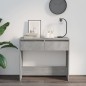 vidaXL Mesa consola madera contrachapada gris hormigón 89x41x76,5 cm vidaXL Mesa consola madera contrachapada gris hormigón 89x41x76,5 cm