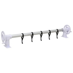 vidaXL Enrollacobertor de piscina con base de plástico
