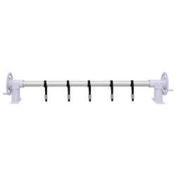 vidaXL Enrollacobertor de piscina con base de plástico
