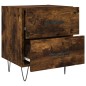 vidaXL Mesita noche 2 uds madera ingeniería roble ahumado 40x35x47,5cm vidaXL Mesita noche 2 uds madera ingeniería roble ahumado 40x35x47,5cm