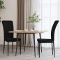 vidaXL Sillas de comedor 2 unidades terciopelo negro vidaXL Sillas de comedor 2 unidades terciopelo negro