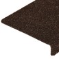 vidaXL Alfombrilla de escaleras 15 uds tela punzonada marrón 65x21x4cm vidaXL Alfombrilla de escaleras 15 uds tela punzonada marrón 65x21x4cm