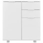 vidaXL Aparador de aglomerado blanco brillante 71x35x80 cm vidaXL Aparador de aglomerado blanco brillante 71x35x80 cm