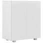 vidaXL Aparador de aglomerado blanco brillante 71x35x80 cm vidaXL Aparador de aglomerado blanco brillante 71x35x80 cm