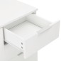 vidaXL Aparador de aglomerado blanco brillante 71x35x80 cm vidaXL Aparador de aglomerado blanco brillante 71x35x80 cm