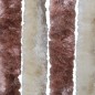 vidaXL Cortina mosquitera beige y marrón claro chenilla 90x200 cm vidaXL Cortina mosquitera beige y marrón claro chenilla 90x200 cm
