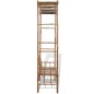 vidaXL Banco de jardín con pérgola 130 cm bambú vidaXL Banco de jardín con pérgola 130 cm bambú