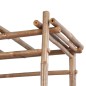 vidaXL Banco de jardín con pérgola 130 cm bambú vidaXL Banco de jardín con pérgola 130 cm bambú