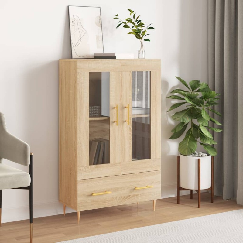 vidaXL Aparador alto madera de ingeniería roble Sonoma 69,5x31x115 cm vidaXL Aparador alto madera de ingeniería roble Sonoma 69,5x31x115 cm