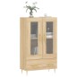 vidaXL Aparador alto madera de ingeniería roble Sonoma 69,5x31x115 cm vidaXL Aparador alto madera de ingeniería roble Sonoma 69,5x31x115 cm