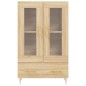 vidaXL Aparador alto madera de ingeniería roble Sonoma 69,5x31x115 cm vidaXL Aparador alto madera de ingeniería roble Sonoma 69,5x31x115 cm