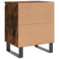 vidaXL Mesitas de noche 2 uds madera ingeniería roble humo 40x30x50 cm vidaXL Mesitas de noche 2 uds madera ingeniería roble humo 40x30x50 cm