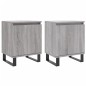 vidaXL Mesita de noche 2 uds madera ingeniería gris Sonoma 40x30x50 cm vidaXL Mesita de noche 2 uds madera ingeniería gris Sonoma 40x30x50 cm