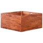 vidaXL Arriate de madera de acacia 100x100x50 cm