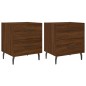 vidaXL Mesita noche 2 uds madera ingeniería marrón roble 40x35x47,5 cm vidaXL Mesita noche 2 uds madera ingeniería marrón roble 40x35x47,5 cm