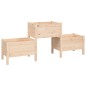 vidaXL Jardinera de madera de pino maciza 178,5x44x75 cm vidaXL Jardinera de madera de pino maciza 178,5x44x75 cm